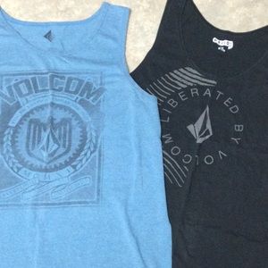 2 Volcom tank tops large